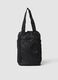 Borsa nera sportiva richiudibile con doppi manici_0