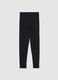 Girls' Black Skinny Leggings in Stretch Cotton_0