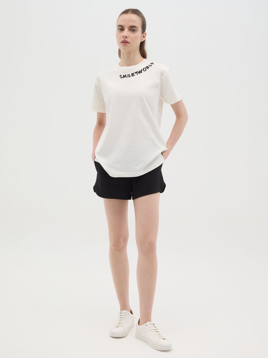 White SmileyWorld cotton T-shirt_1