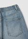 Pure Cotton Blue Wide Leg Denim Jeans_5
