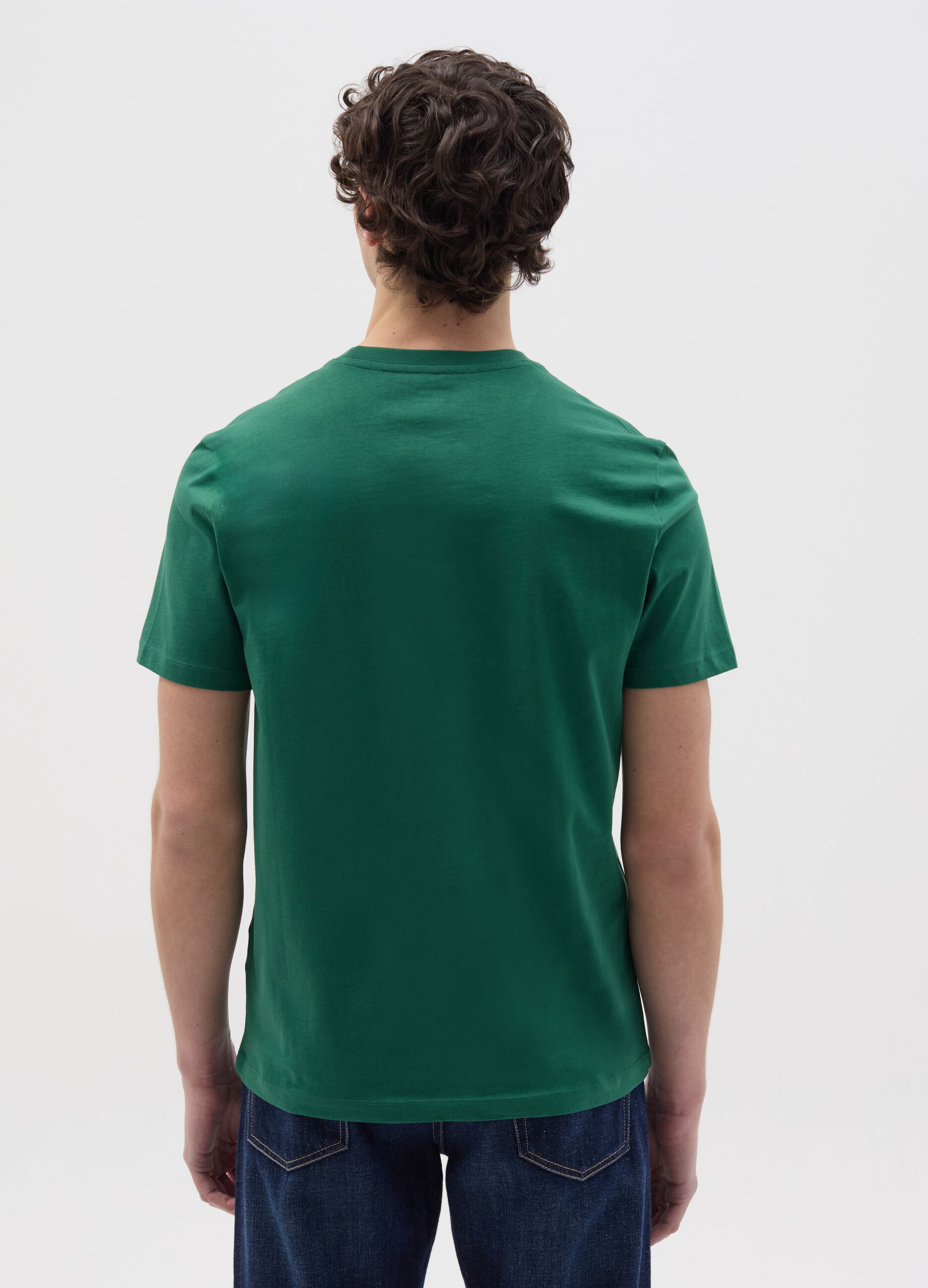 Organic cotton T-shirt with round neck