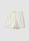 Shorts bianchi in puro cotone sangallo con fondo smerlato regular fit_4