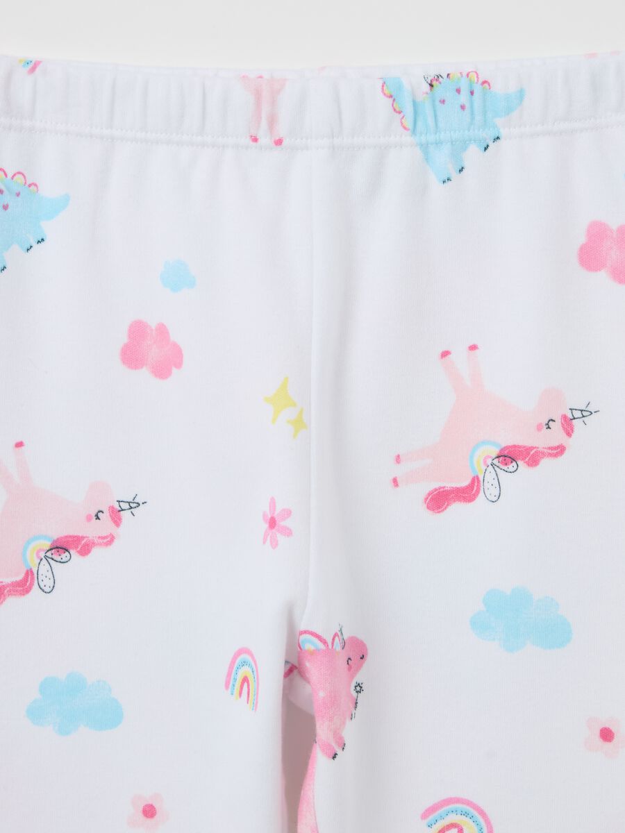 Cotton pyjamas with unicorns print_3