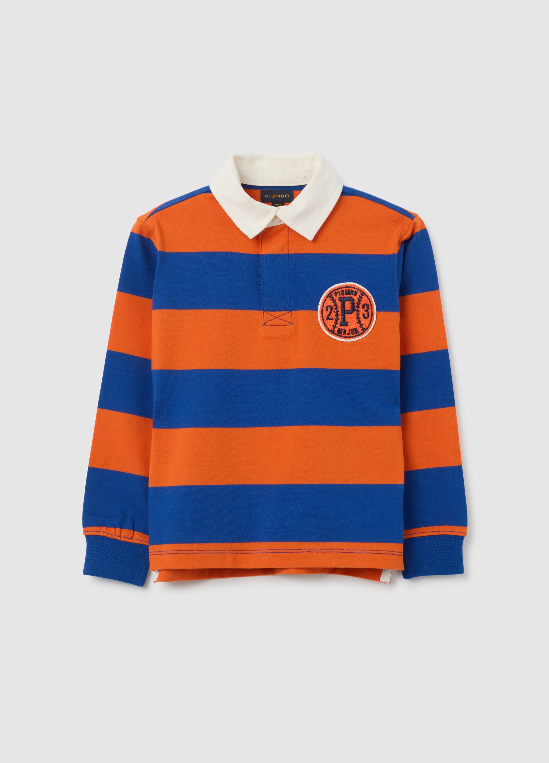 Polo da bambino in puro cotone multicolor regular fit