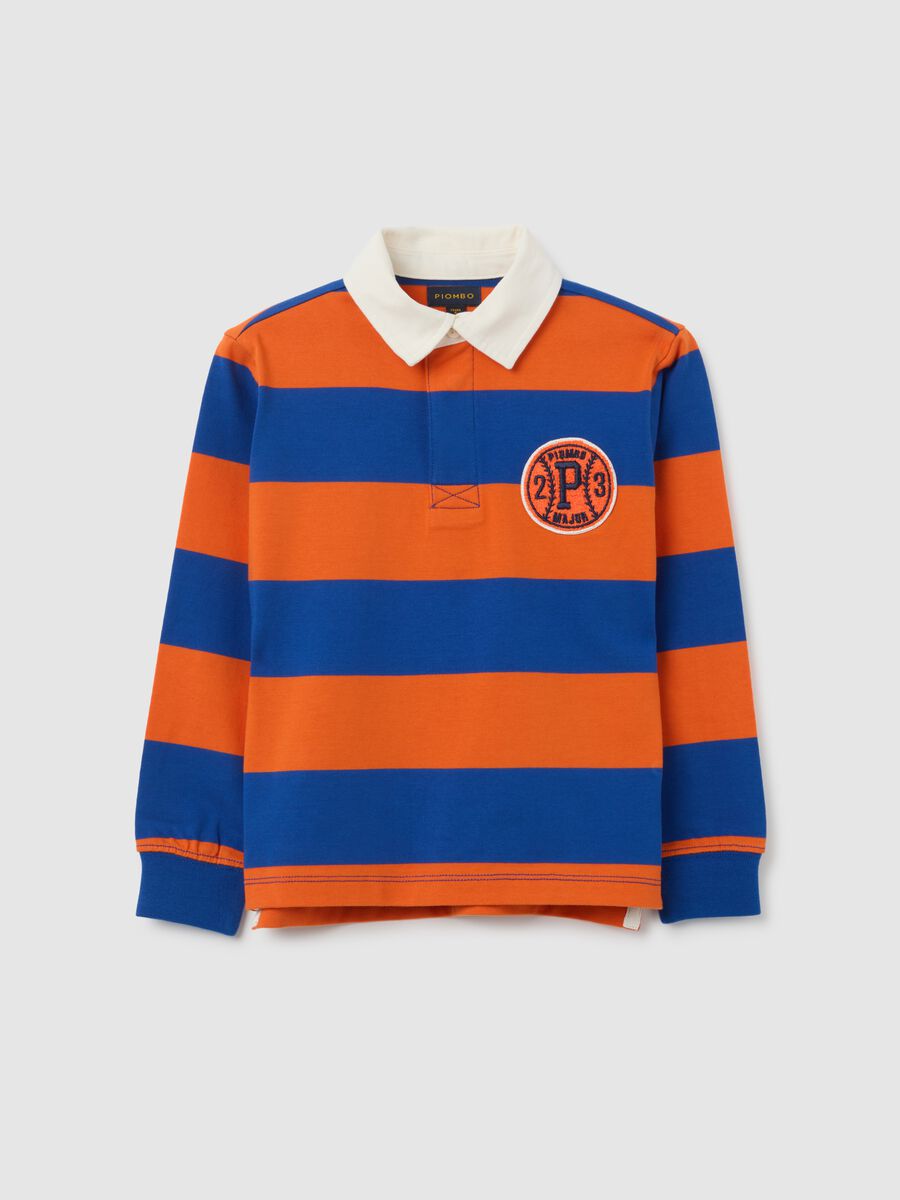 Polo da bambino in puro cotone multicolor regular fit_3