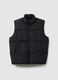 Black padded gilet regular fit with zip_4