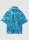 Poncho impermeabile blu da bambino con stampa Spider-Man_0