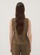 Green slim-fit viscose-blend waistcoat_3