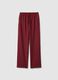 Wide Red Trousers in Viscose Blend_4