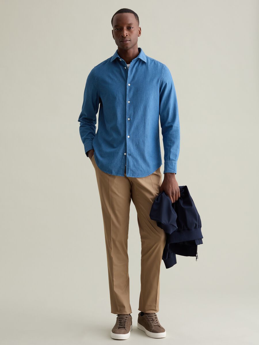 Stretch cotton chinos_0