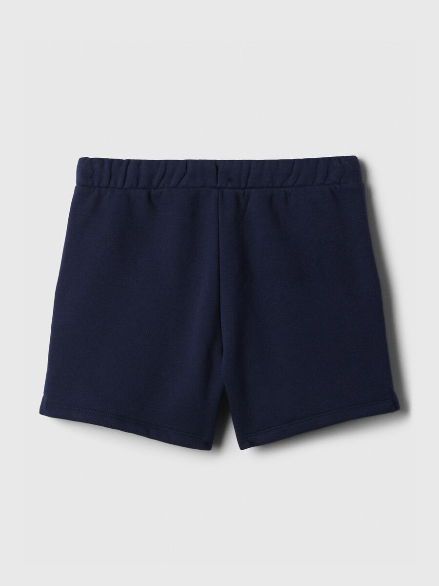 Shorts in French terry with logo print_1