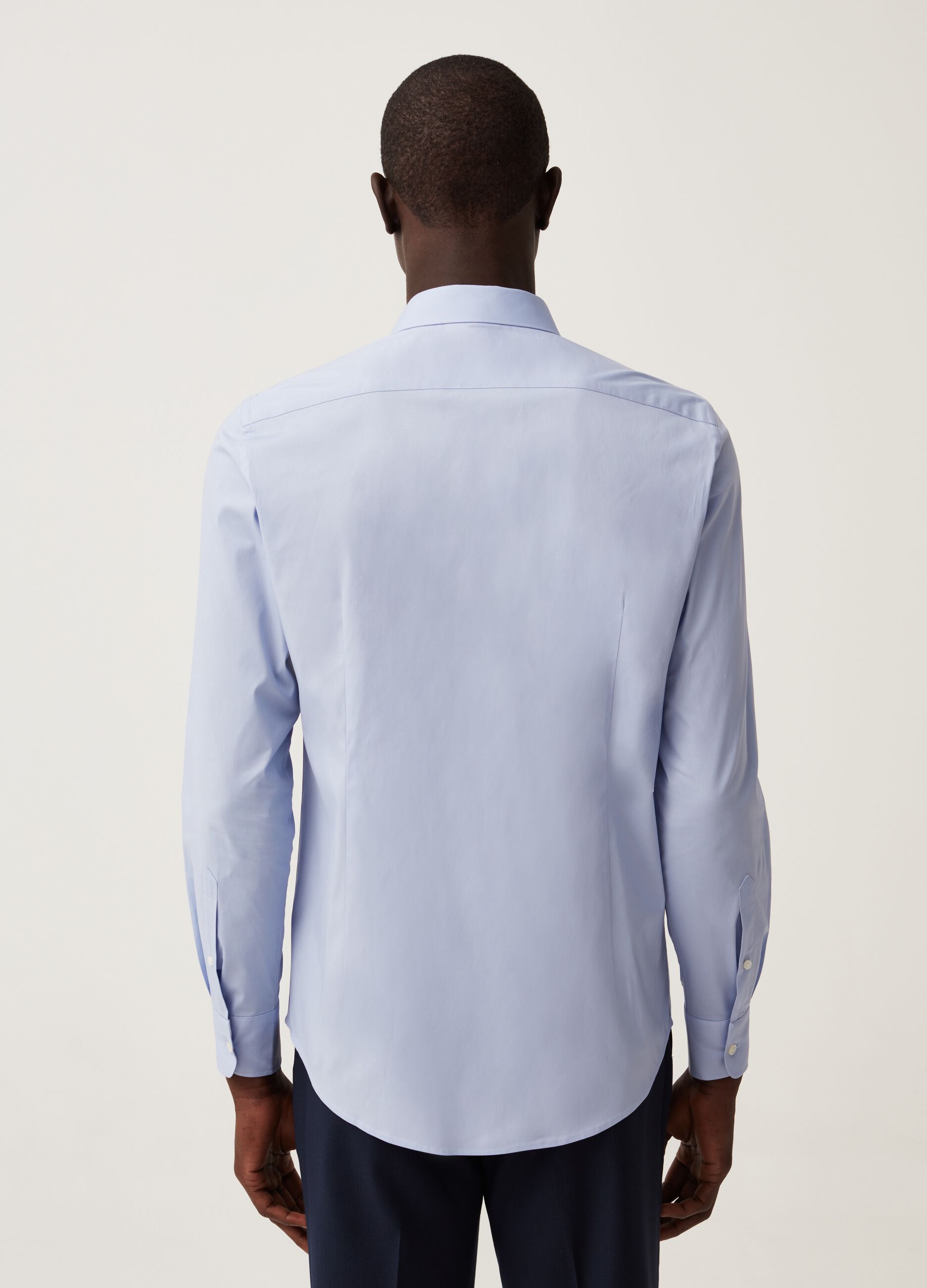 Camicia slim fit in cotone stretch_2