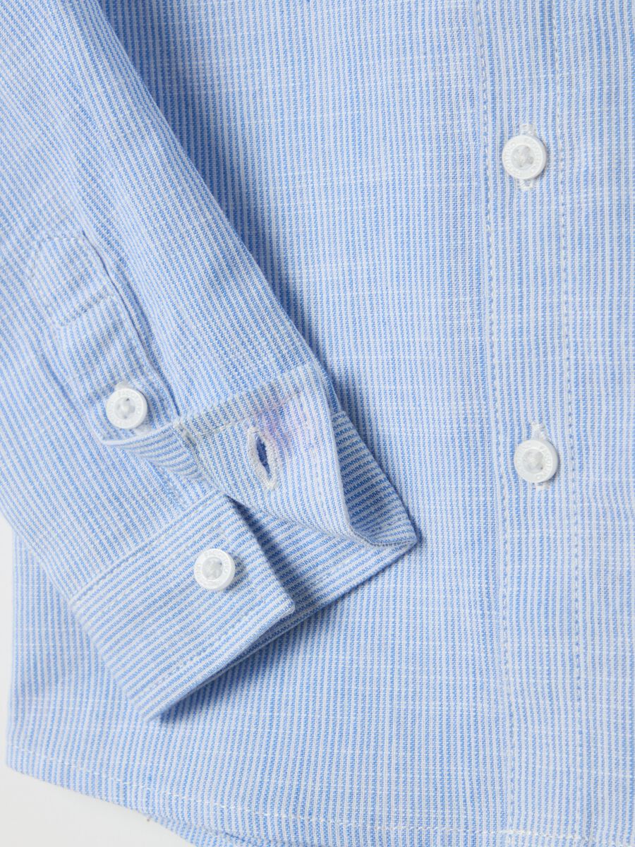 Striped cotton shirt with pocket_3