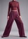Pantaloni sportivi viola in tessuto elasticizzato wide leg ALTAVIA STUDIO ALTAVIA STUDIO_2
