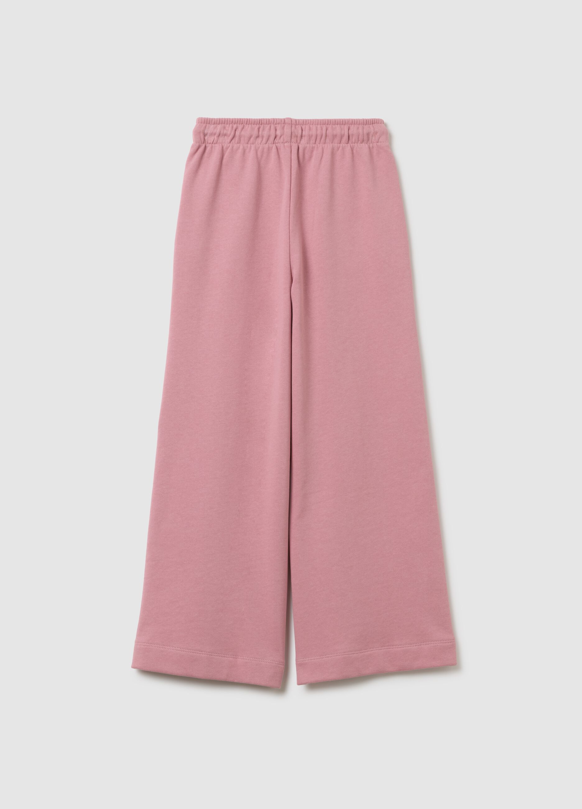 Girls' pure cotton pink culotte trousers