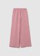Girls' pure cotton pink culotte trousers_1