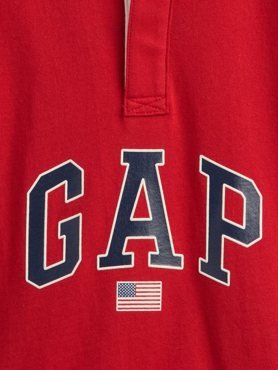 Short Sleeve Red Cotton T-shirt_2