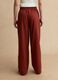 Red wide leg linen-viscose blend trousers_2