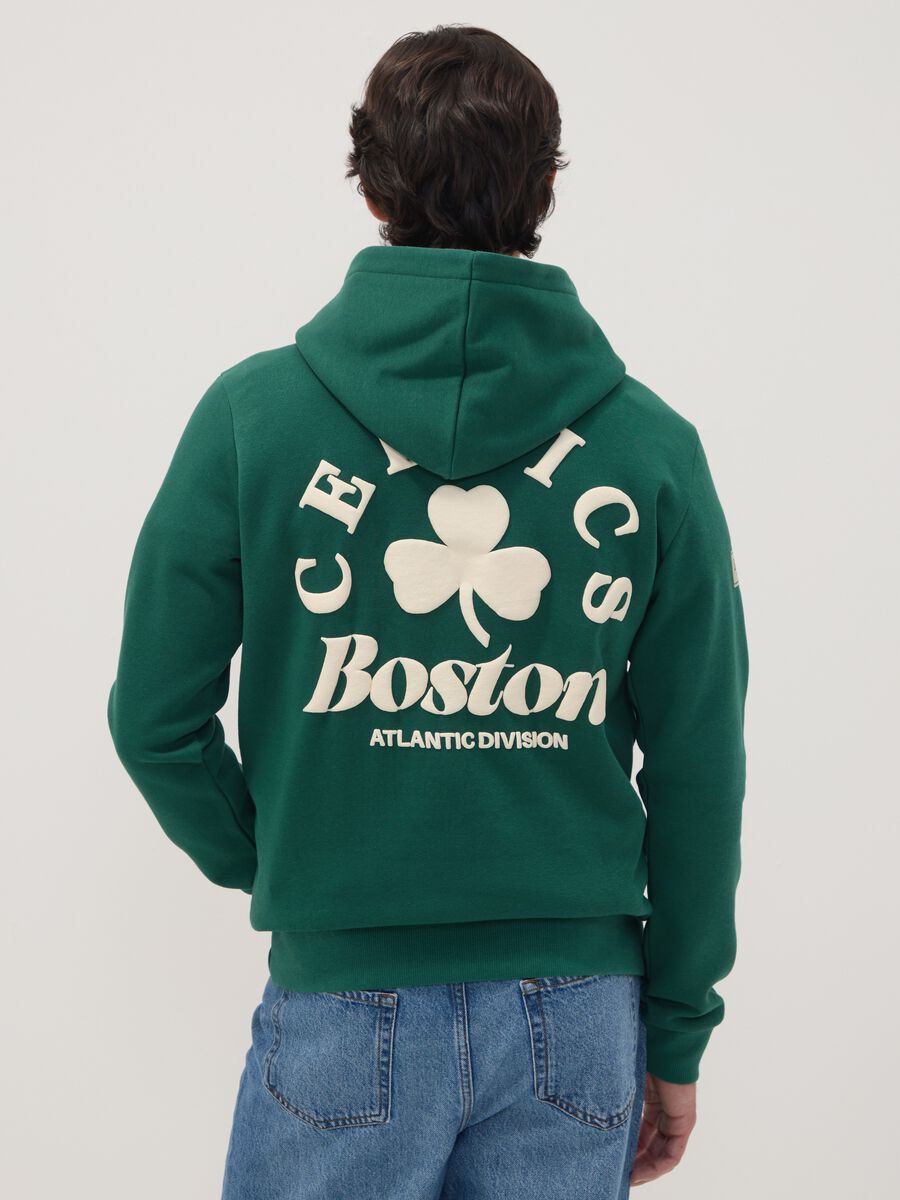 Green cotton-blend Boston Celtics hoodie_3