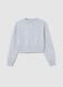 Girls' grey regular fit pure cotton sweatshirt_3