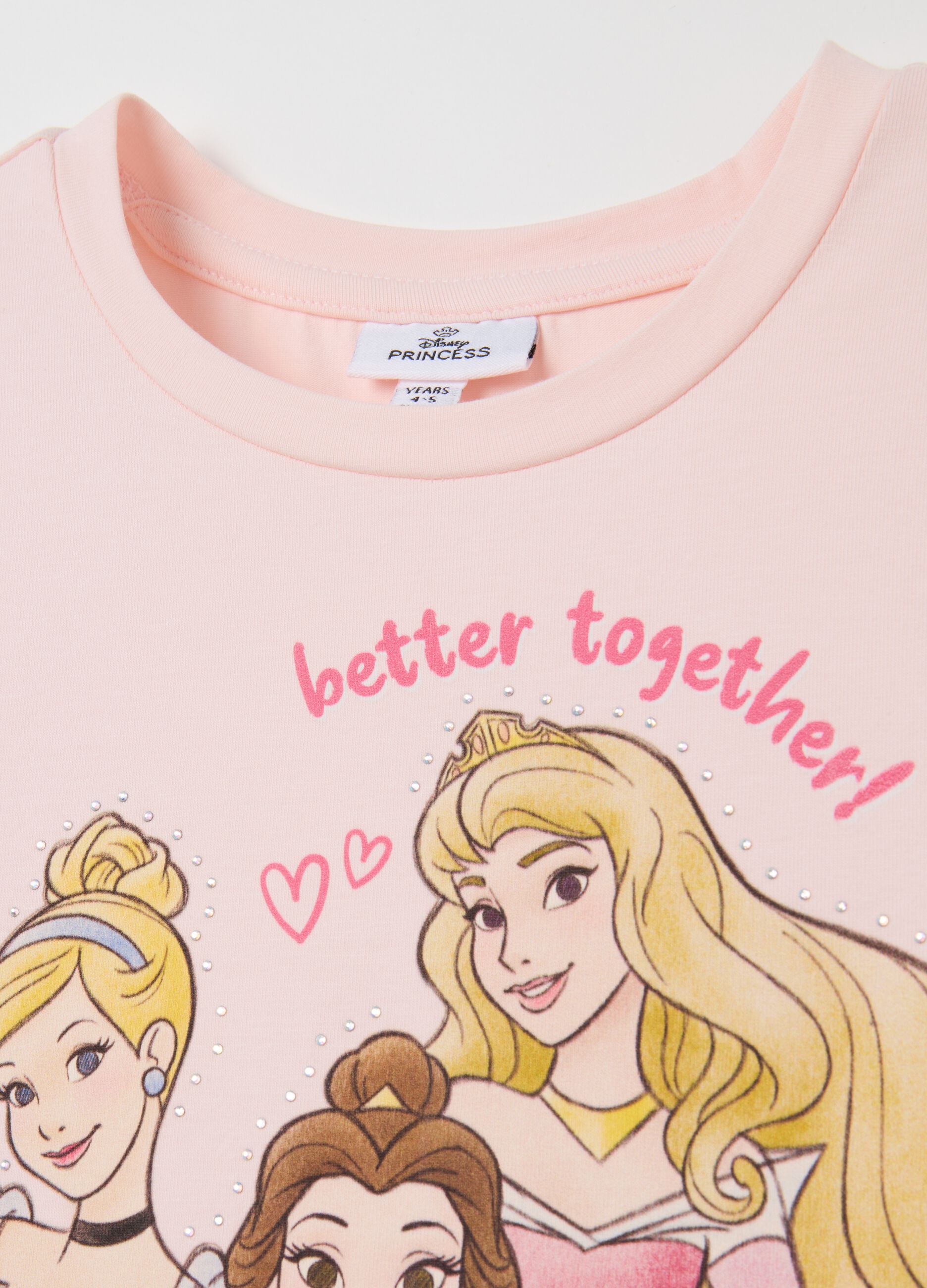 Abito da bambina in cotone rosa regular fit
