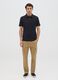 Men&rsquo;s black polo shirt in 100% cotton with regular fit_1