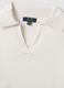 White viscose-blend polo-collar jumper, regular fit_6