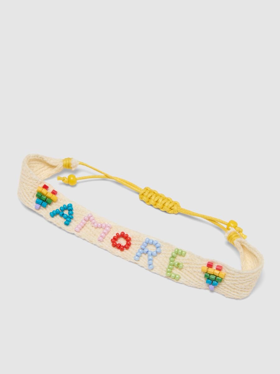 Multicolour bracelet twin pack with coloured glass beads_1