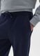 Boys' blue jogger trousers in pure cotton with oversized fit_2