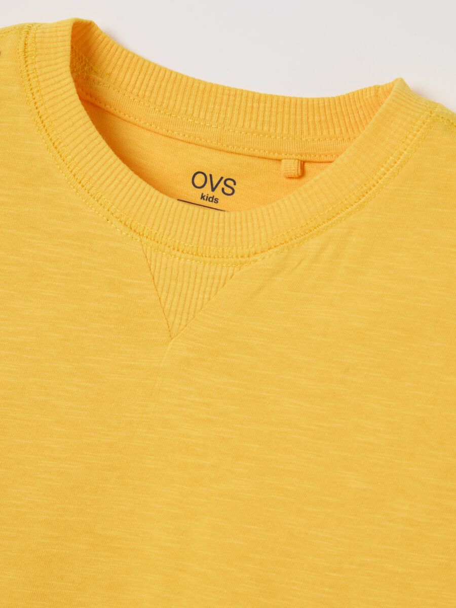 Cotton T-shirt with round neckline_2