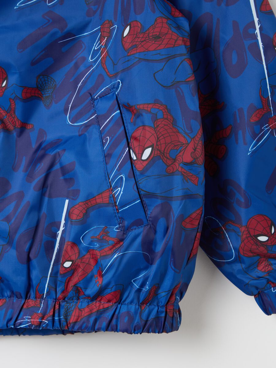 Spider-Man waterproof jacket with hood_3