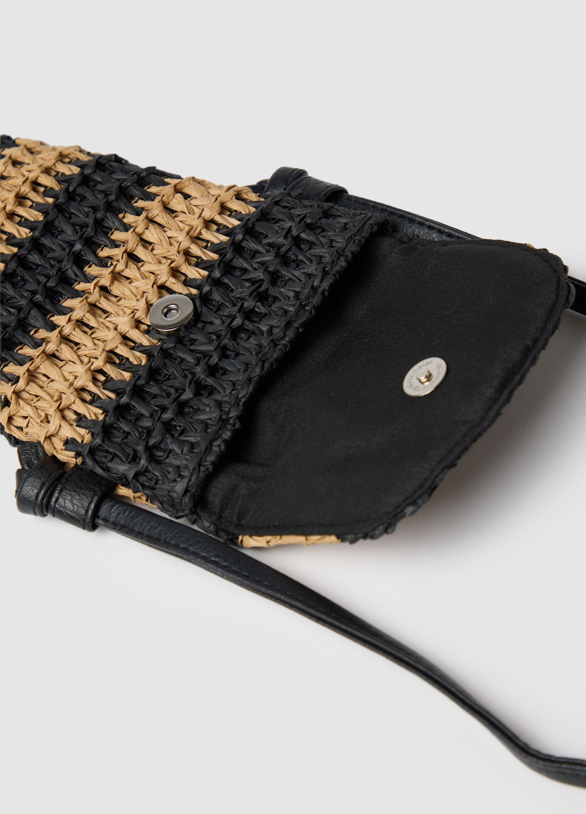 Women's multicolour genuine leather crossbody bag