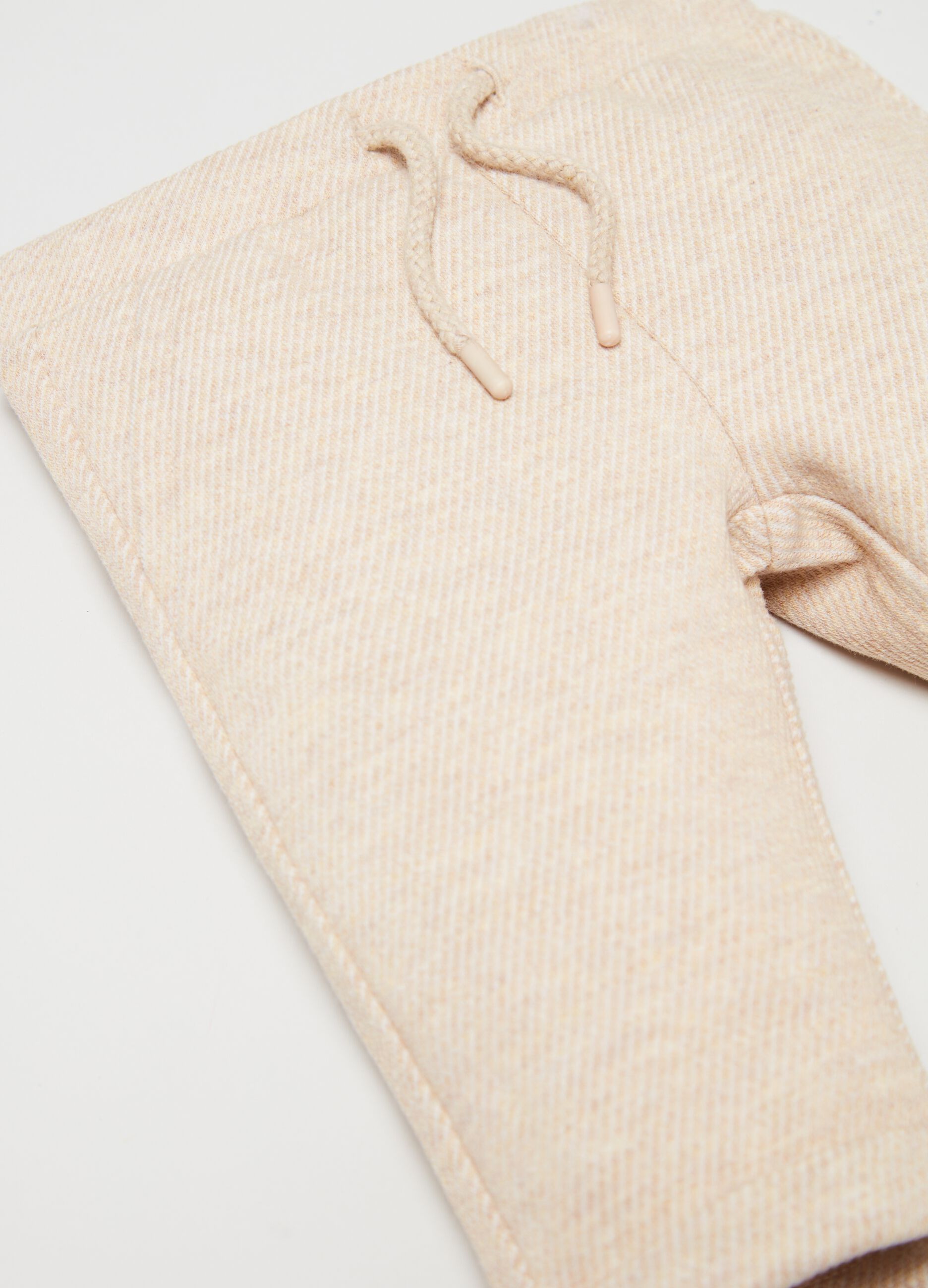 Joggers a trama rigata con coulisse_2