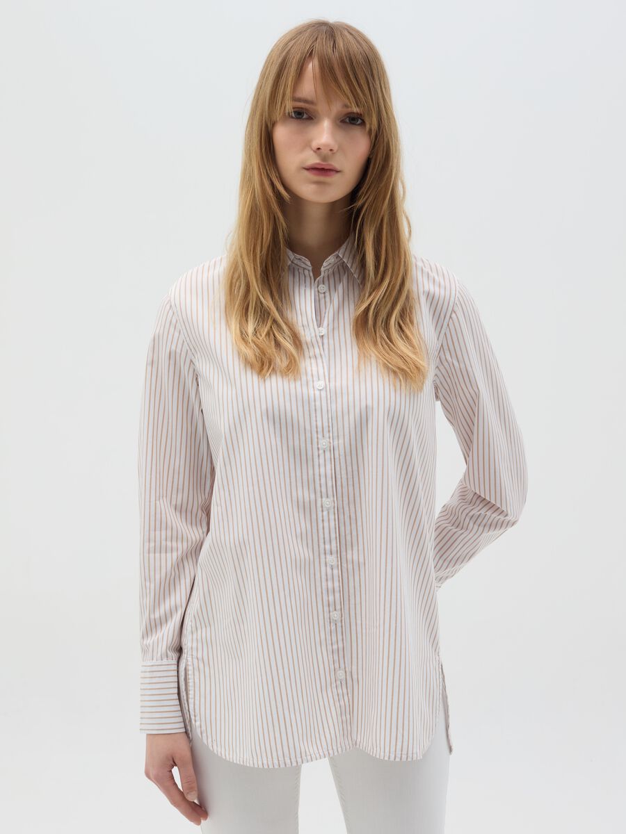 Striped cotton shirt_0