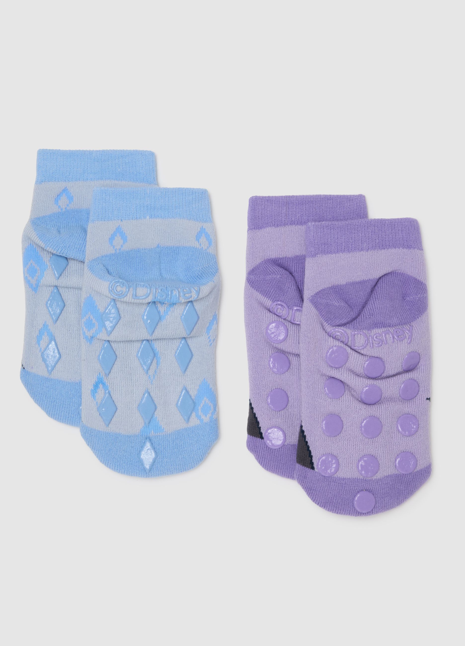 Girl's multicolour cotton blend socks bipack set