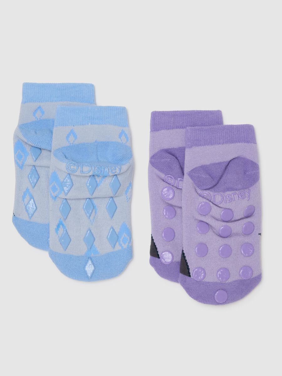 Girl's multicolour cotton blend socks bipack set_1