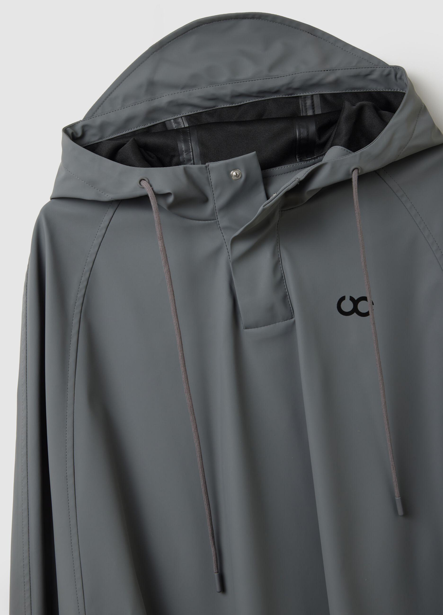 Giacca impermeabile grigia regular fit