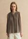 Brown Pure Cotton Sleeveless Blouse Regular Fit_2