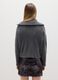 Grey Half-Zip Pullover in Acrylic and Wool Blend_3