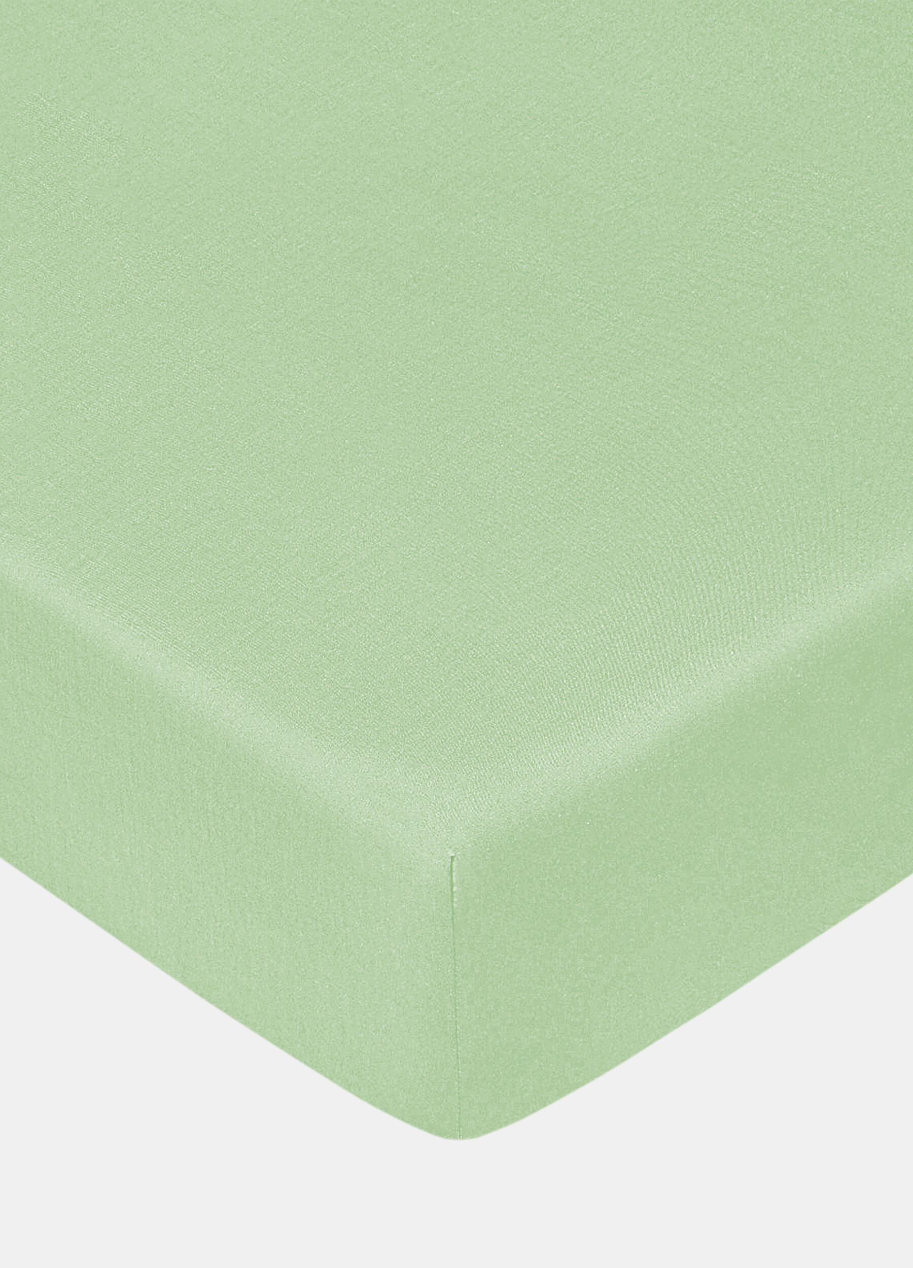Solid colour fitted double sheet in 100% cotton