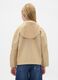 Beige hooded jacket for girls_2