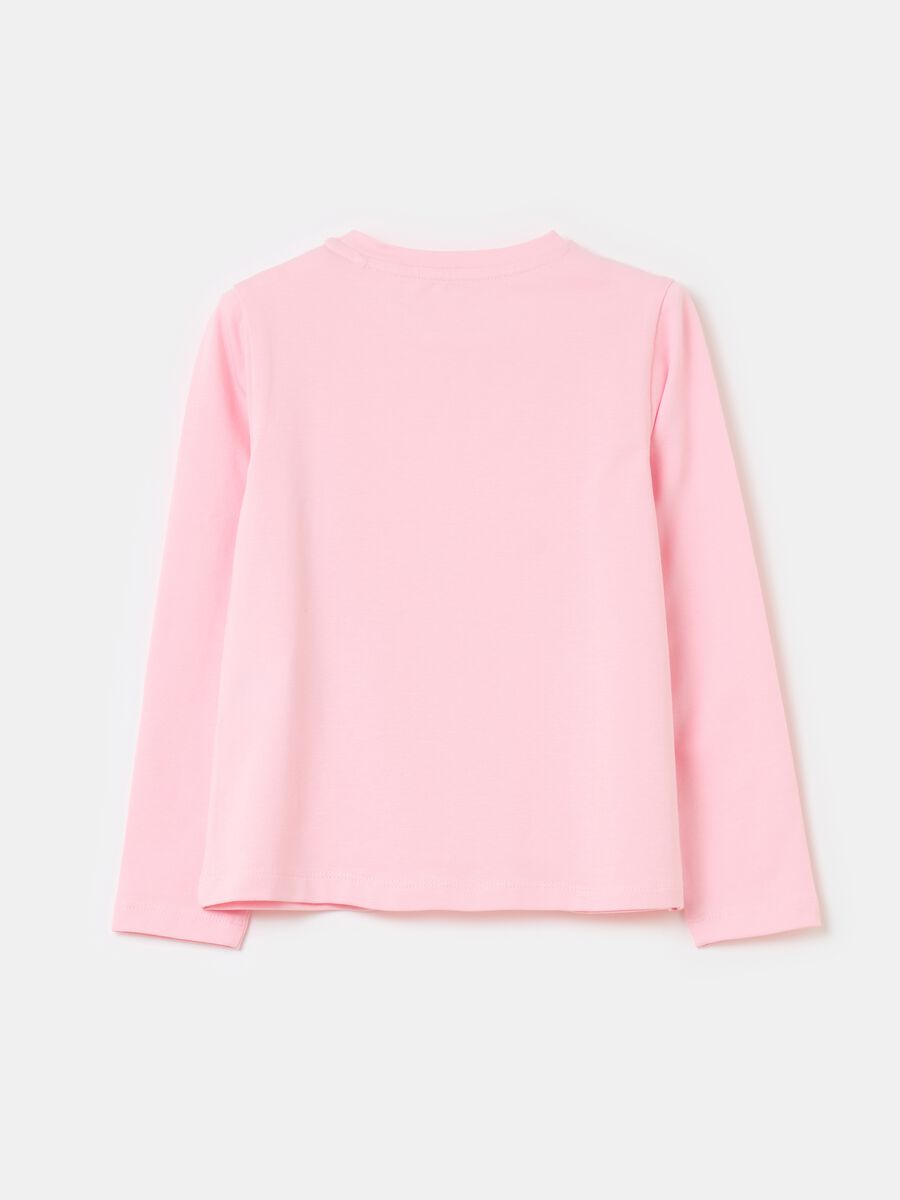 Long-sleeved T-shirt with diamantés_1