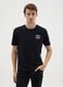 Regular fit black pure cotton t-shirt with print_1
