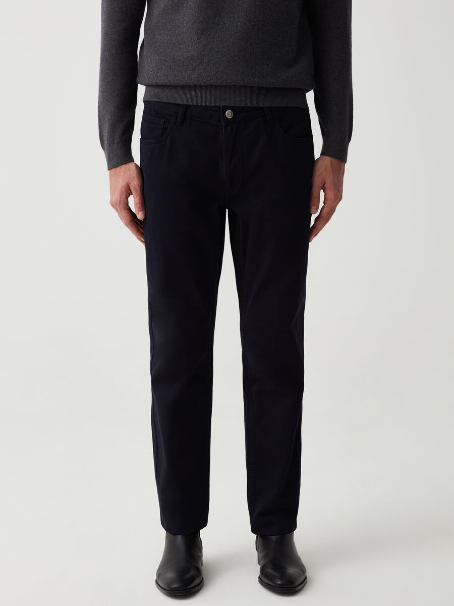 Regular-fit trousers with five pockets_1