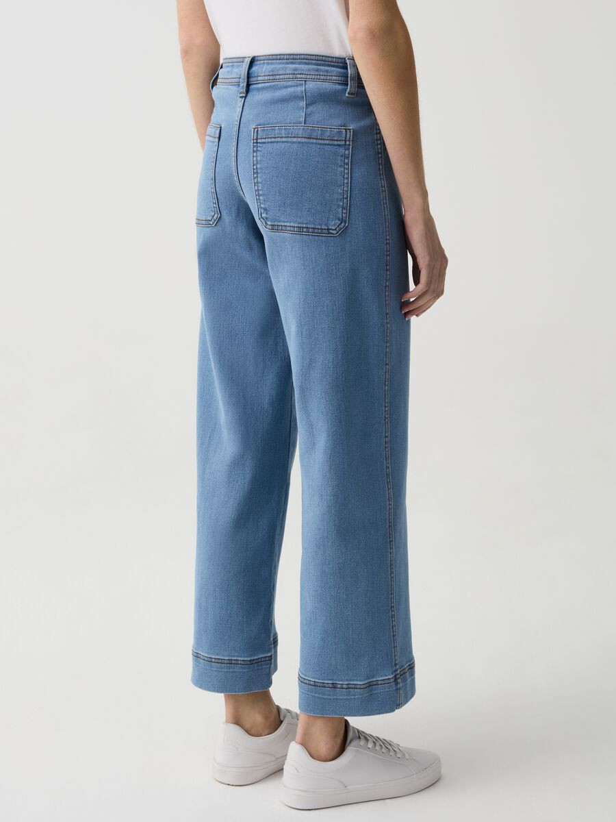 Wide-leg cropped culotte jeans_2