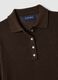 Brown regular fit polo with elbow-length sleeves_5