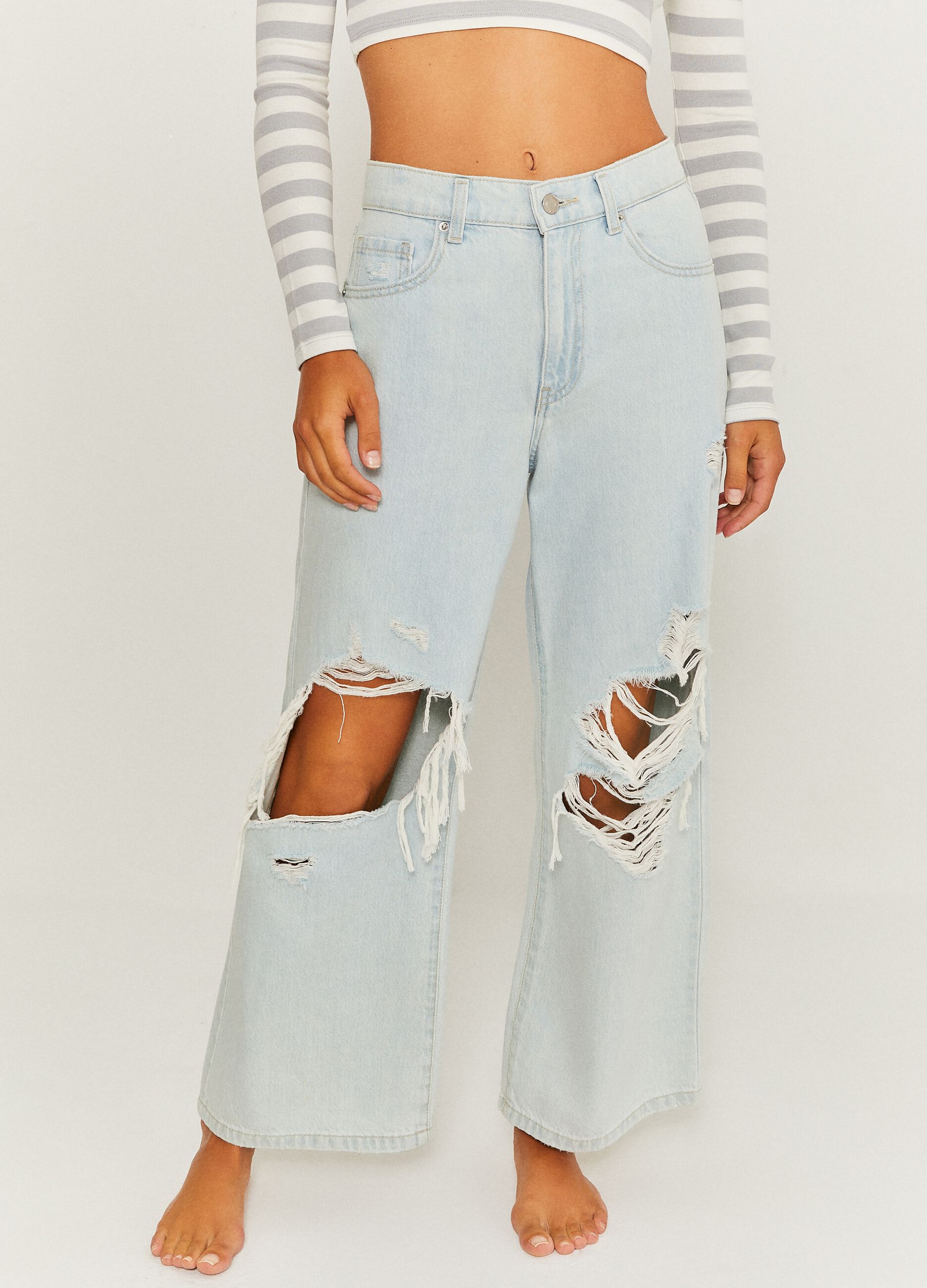 Jeans straight fit cropped
