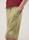 Green pure cotton jogger shorts for boys with elasticated waistband_2