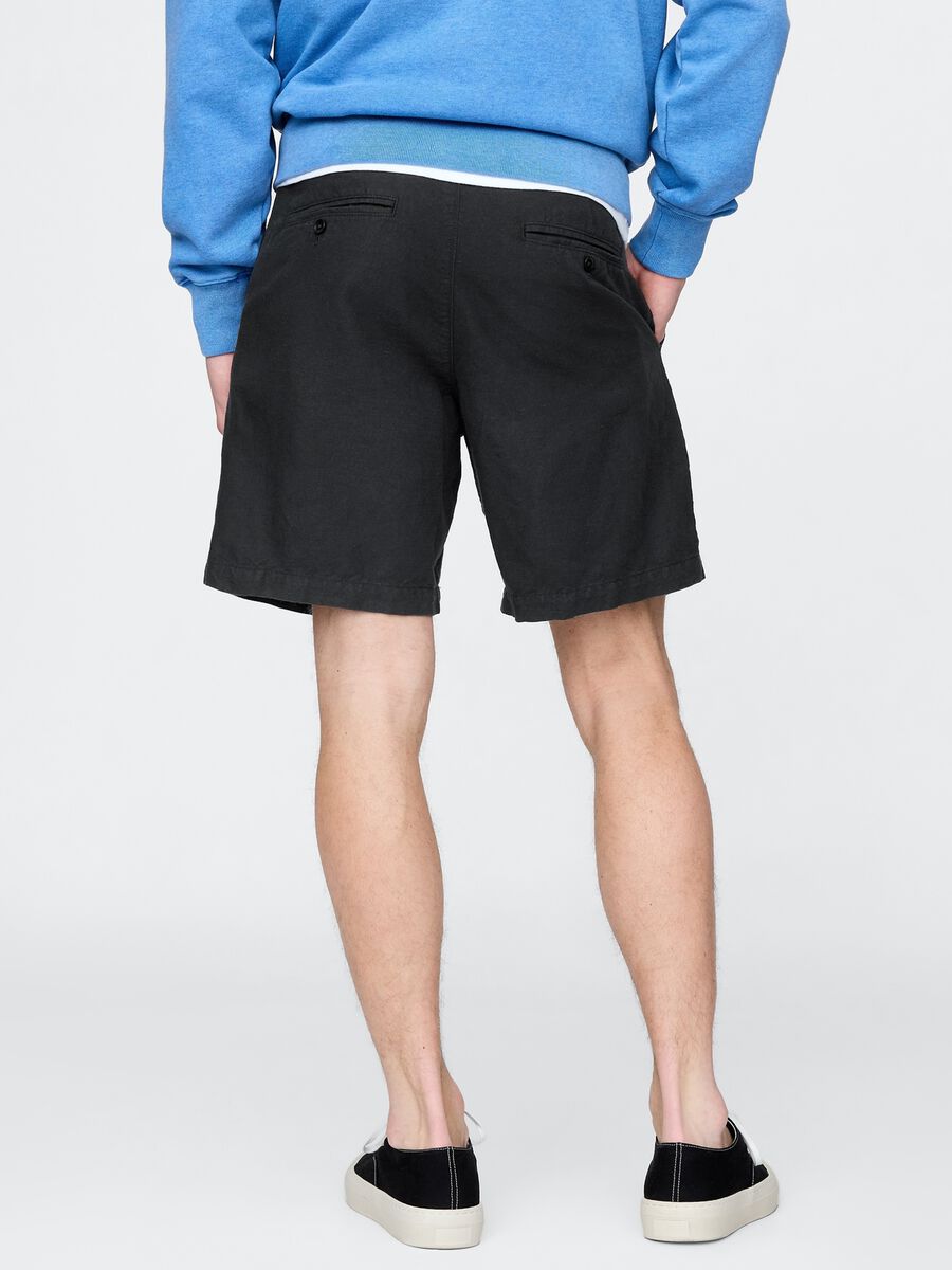 Gap Black Linen and Cotton Shorts_2