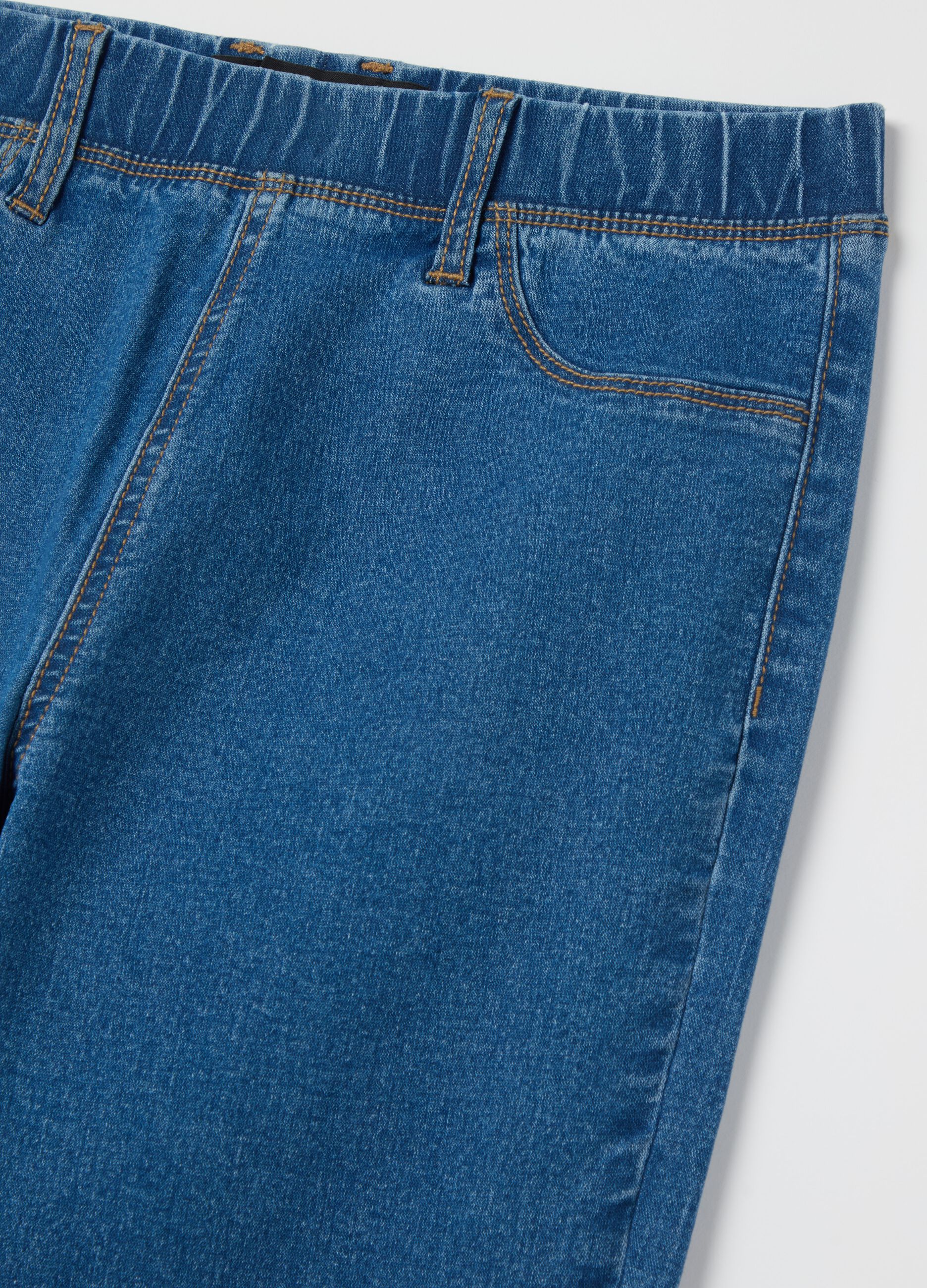 Cropped stretch jeggings